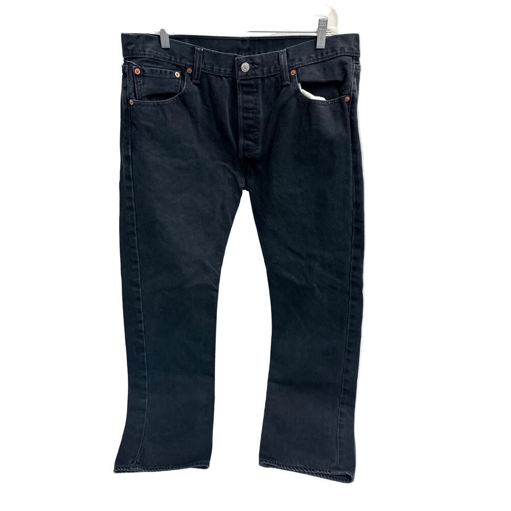 Levi 501 button fly Men's black jeans